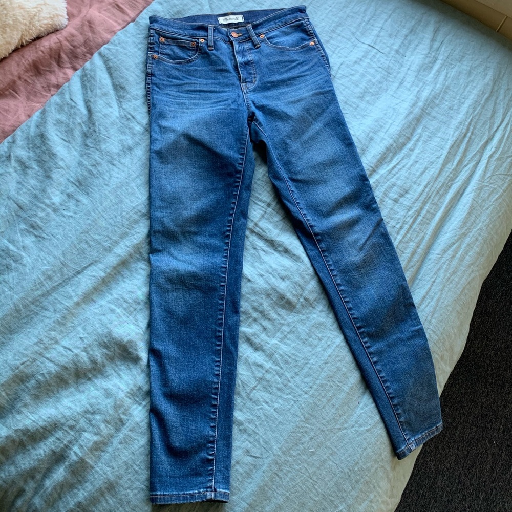 Madewell 9” high rise skinny jeans